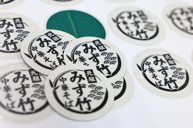 Factory antで製作された中華そばのステッカー