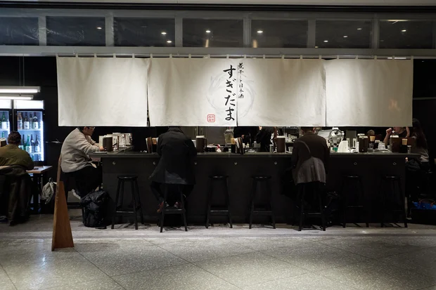 DTFプリントで作られたラーメン店の暖簾